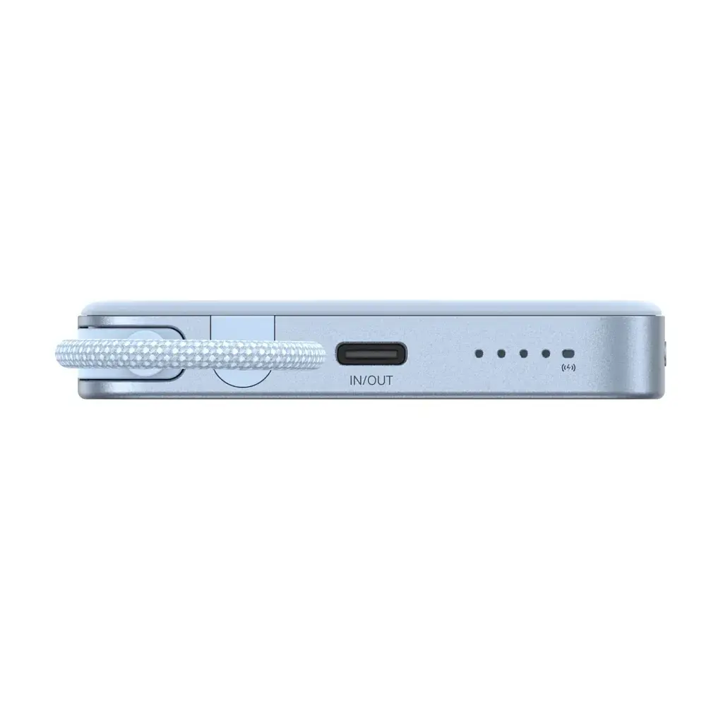 Батарея універсальна Ugreen 10000mAh 30W 1xUSB-C + 15W Magnetic Wireless + cable USB-C blue (65839B) - фото 6