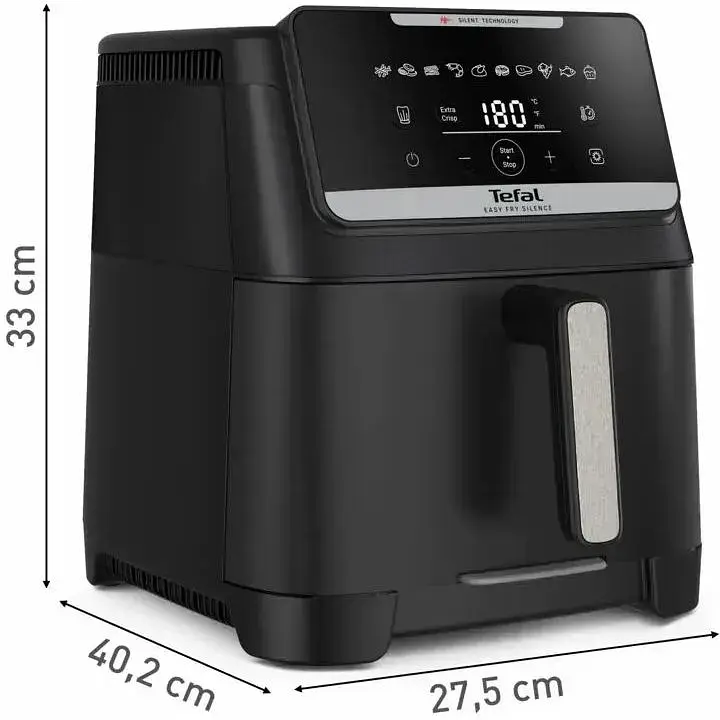 Мультипечь Tefal Easy Fry Silence XXL 1800Вт 7 л черный - фото 5