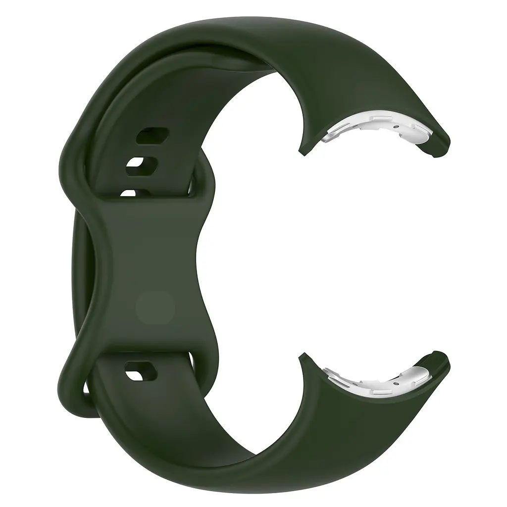 Силіконовий ремінець на смарт годинник Google Pixel Watch 41mm/2 41mm/3 41mm/4 41mm, Silicone, field green, зі зручною застібкою, на фітнес браслет, ArmorStandart (ARM75414) - фото 2