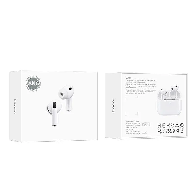 Навушники HOCO True wireless ANC noise reduction BT headset EW97 BT6.0, 30/300mAh, 4h - фото 2