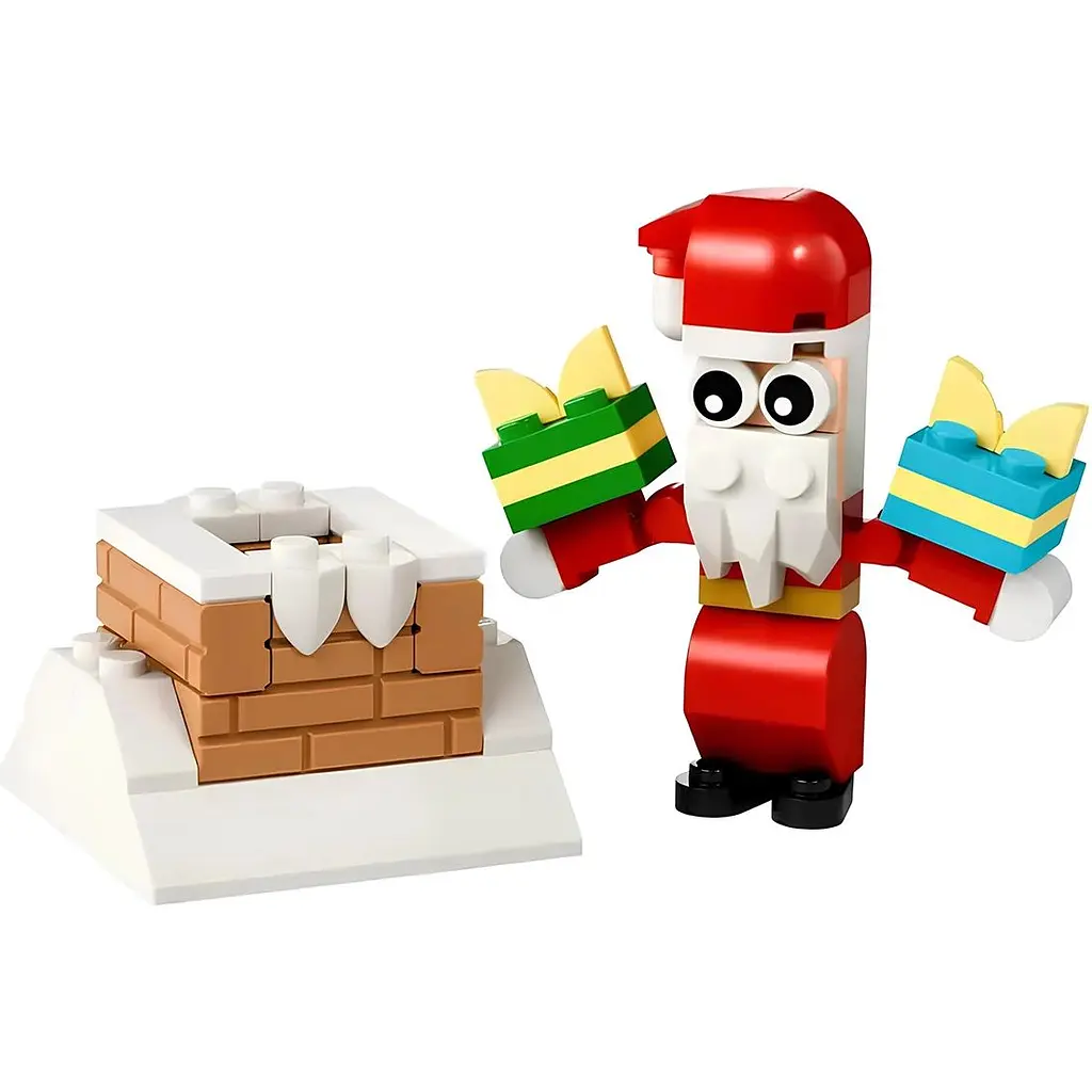 Конструктор LEGO Creator Різдвяні забави з димарем із Сантою 60 деталей (30692) - фото 2
