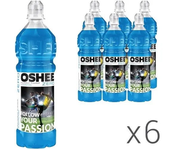 OSHEE Isotonic Sport Zero Multifruit Упаковка 6 шт. х 0,75 л, Напій ізотонічний газований Мультифрукт Оші, без цукру, ПЕТ - фото 2