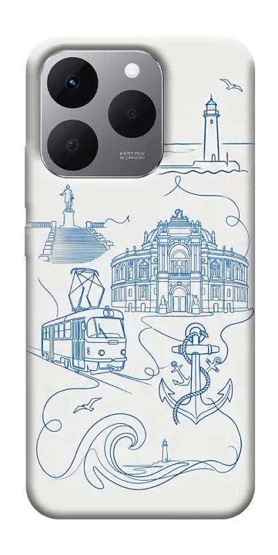 TPU чохол Demsky Southern pearl для Realme 15T