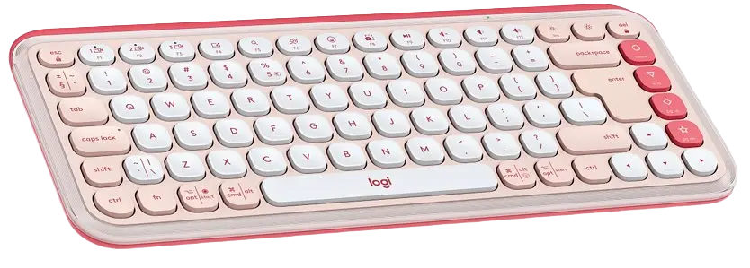 Клавіатура бездротова Logitech Pop Icon Keys Rose (920-013073) - фото 2