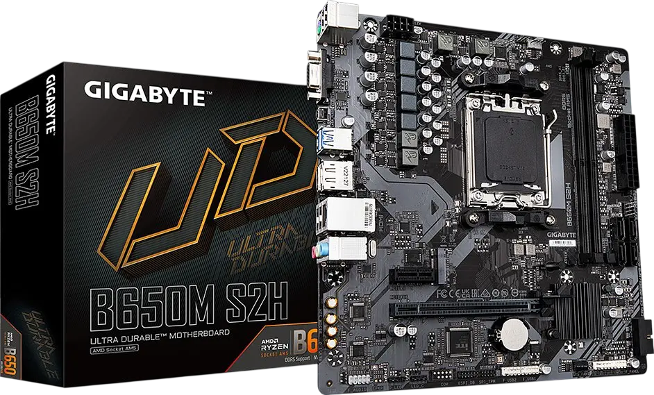 Материнська плата Gigabyte B650M S2H Socket AM5 (B650M S2H) Б/В - фото 3