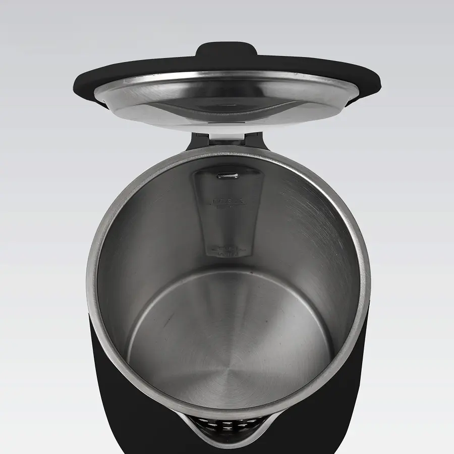 Електрочайник дисковий із подвійним корпусом об'ємом 1.7 л Maestro MR-026-BLACK  1500-1800 Вт Чорний матовий - фото 2