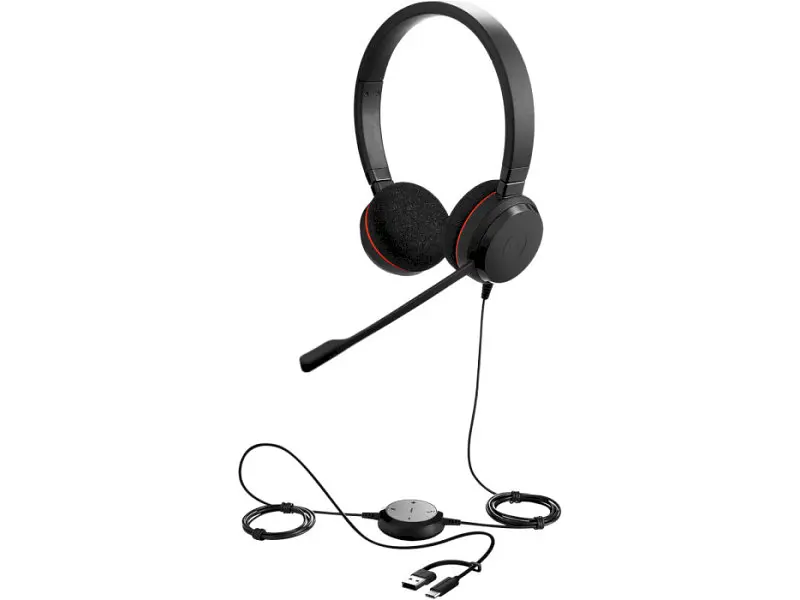 Навушники з мікрофоном Jabra Evolve 20 USB C/A MS Stereo Black (4999-823-169) - фото 4