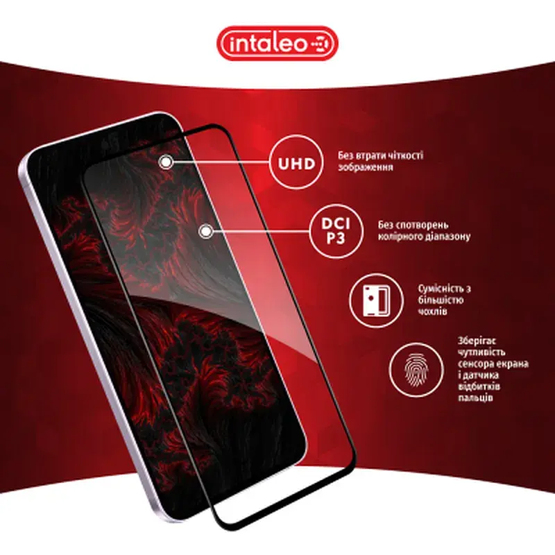 Скло захисне Intaleo Full Glue Samsung A36 Black (1283126608124) - фото 4