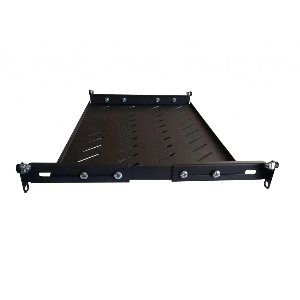Полиця 19" Hypernet 1U глибина 300 мм у шафи глибиною 450 мм чорна (U-FS-45-Black) - фото 3