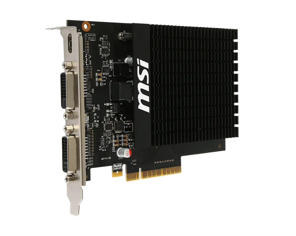 Видеокарта GeForce GT 710 2GB MSI (GT 710 2GD3H H2D) Б/У