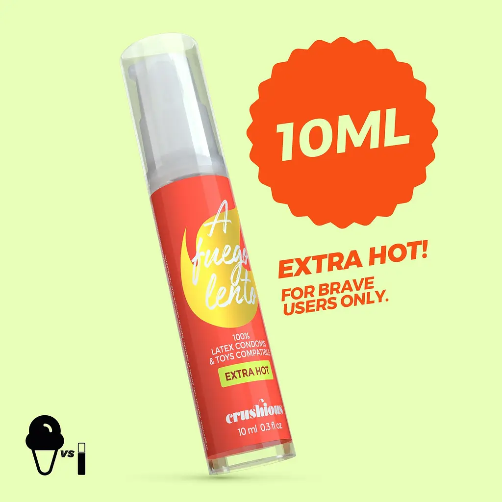 Лубрикант Crushious A Fuego Lento Extra Hot 10 мл - фото 6
