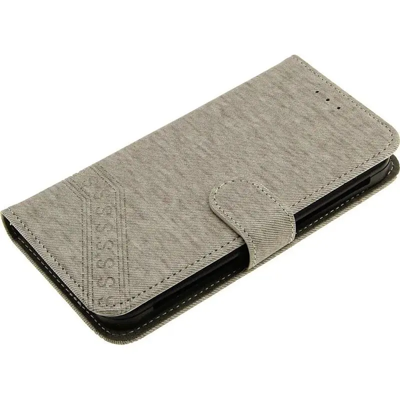 Чехол-книжка Toto Book Silicone Slide Universal Cover 5.6" (№4) Gray - фото 3