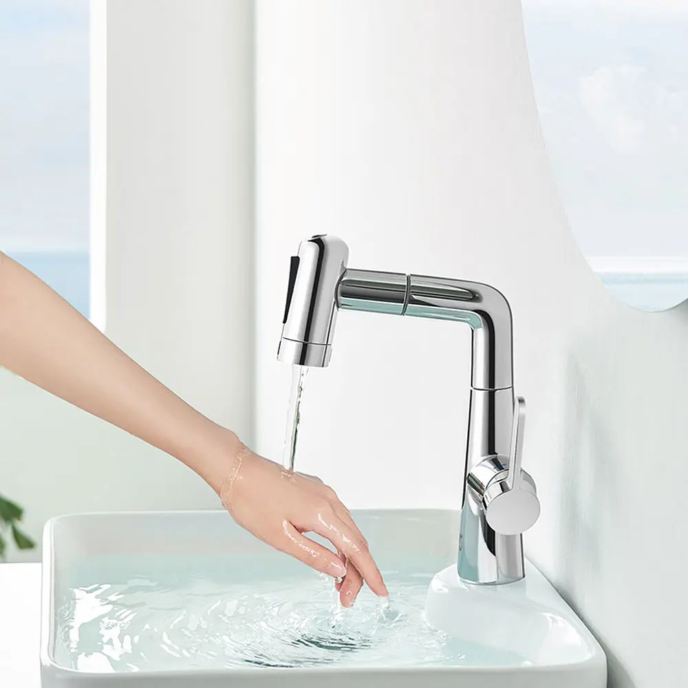 Выдвижной смеситель для раковины Xiaomi MiJia Pull-out Basin Faucet S1 (MJCLSMPLT01DB) - фото 5