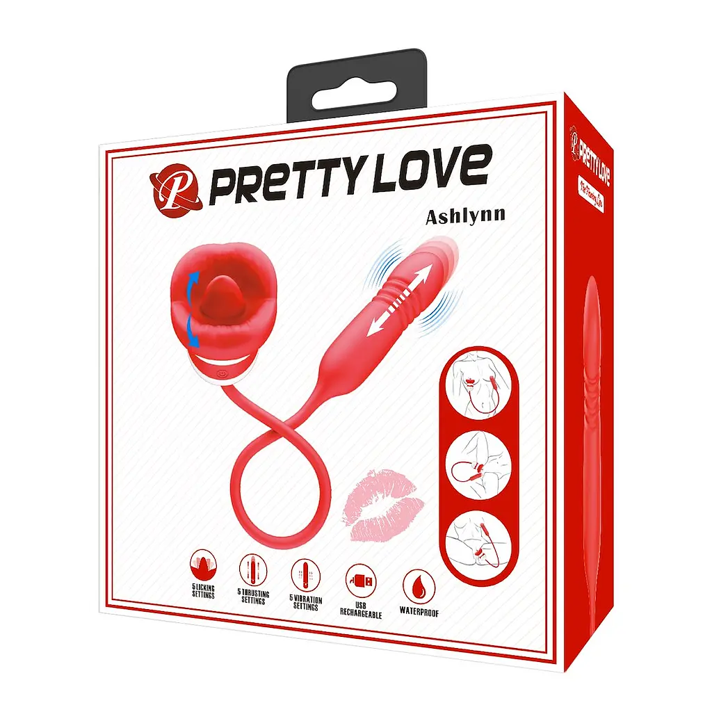 Стимулятор Pretty Love Ashlynn 48.6 см червоний - фото 2