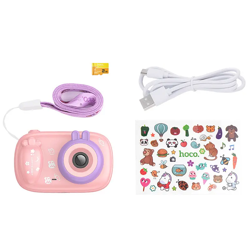 Детская фотокамера Hoco DV205 Dual-camera Pink - фото 6