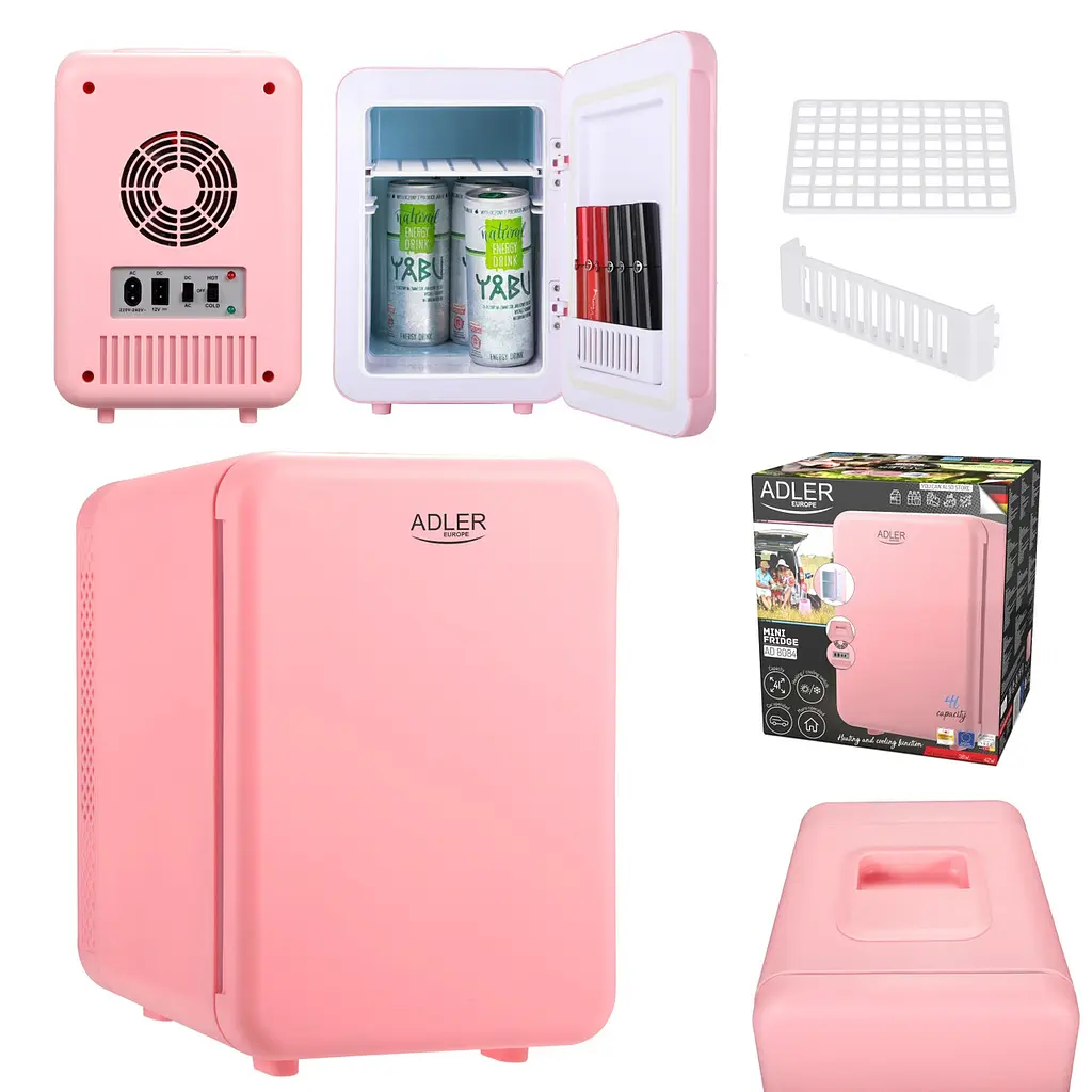 Холодильник (міні бар) Adler AD 8084 pink - фото 10