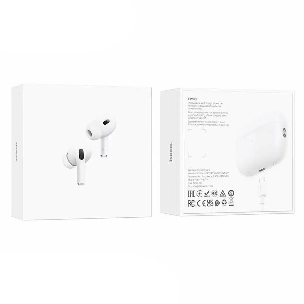 Навушники Bluetooth Hoco EW93 True wireless stereo headset White - фото 2