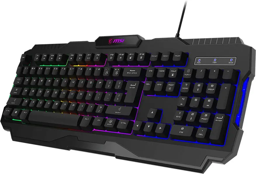 Мембранна ігрова клавіатура MSI FORGE GK-100 Black, 104 клавіші, USB-A, EN/UKR/RU, ColorLED - фото 4