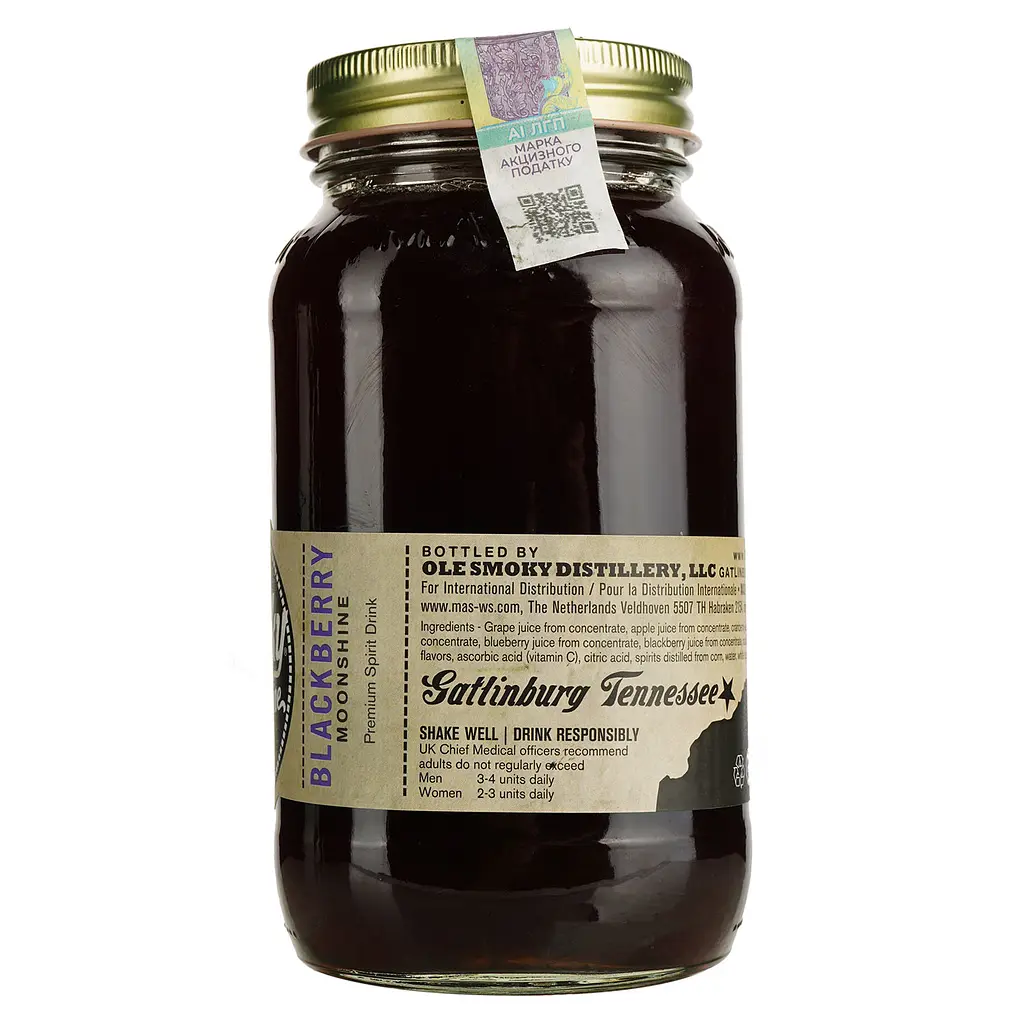 Віскі Ole Smoky Moonshine Blackberry 20% 0.7 л - фото 2