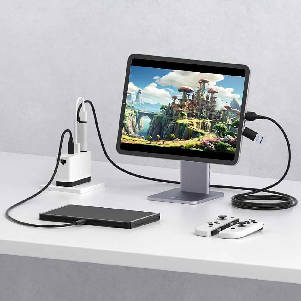 Зовнішня карта відеозахоплення (кабель) Xiaomi HAGiBiS HDMI на USB / Type-C 1080P@60fps 100W PD (UHC10) - фото 5