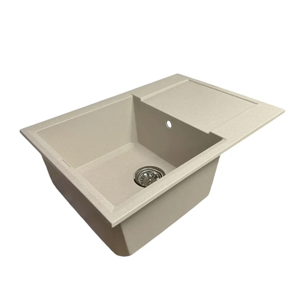 Кухонна мийка Adamant HORIZON MEDIUM avena 700x500x230 мм, з крилом 70 см - фото 4