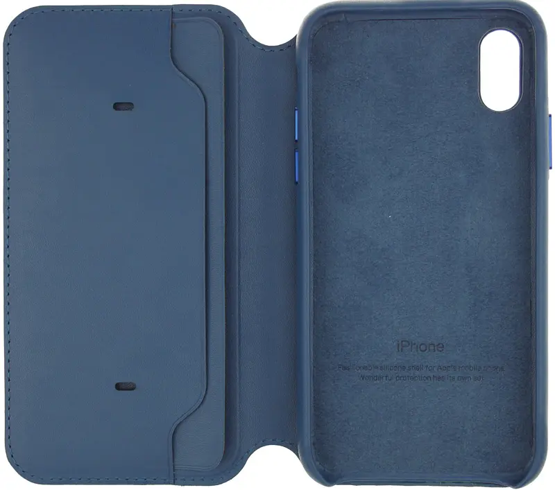 Чохол-книжка Apple Book Cover Case iPhone X Sea Blue - фото 3
