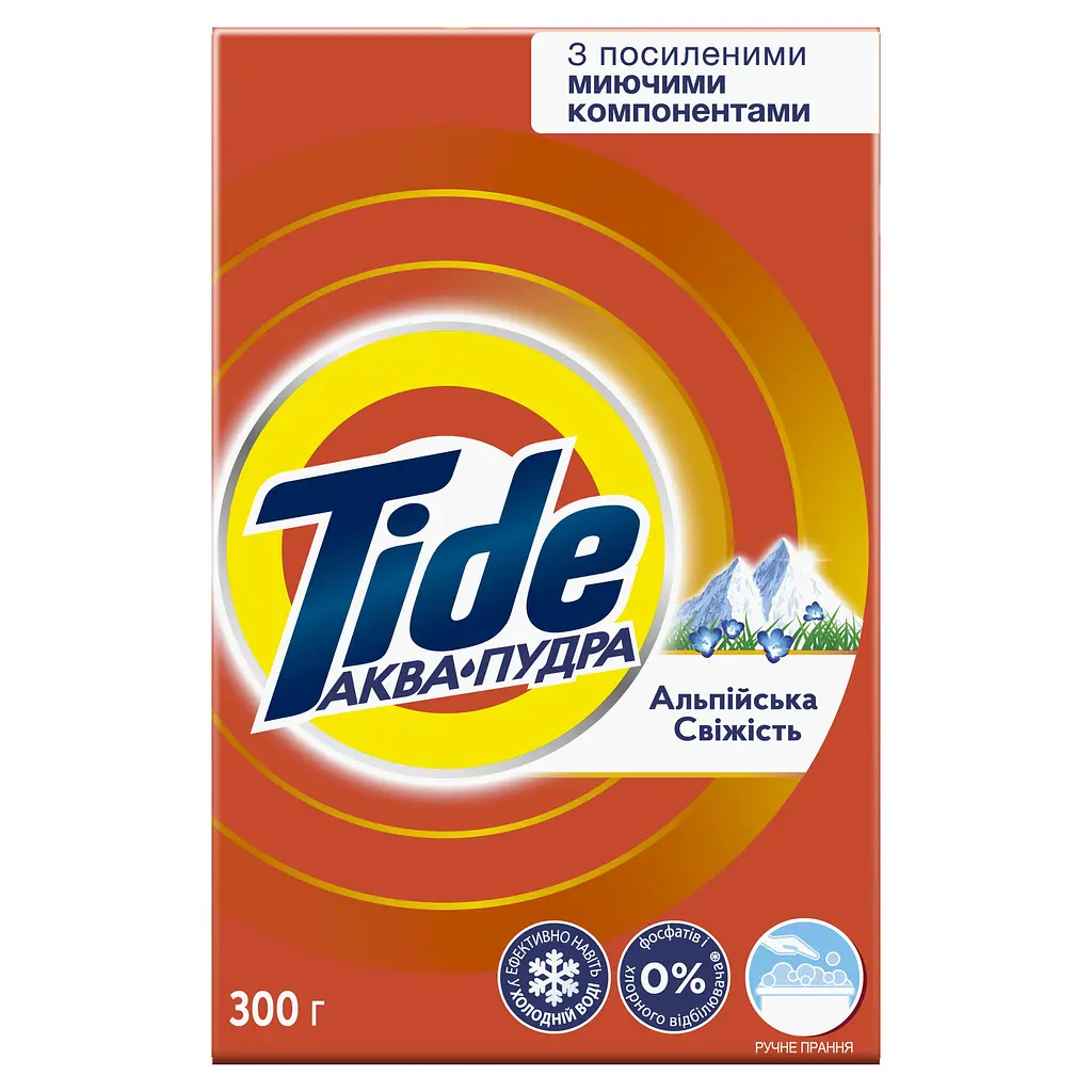 Пральний порошок Tide Аква-Пудра Альпійська свіжість 300 г - фото 2