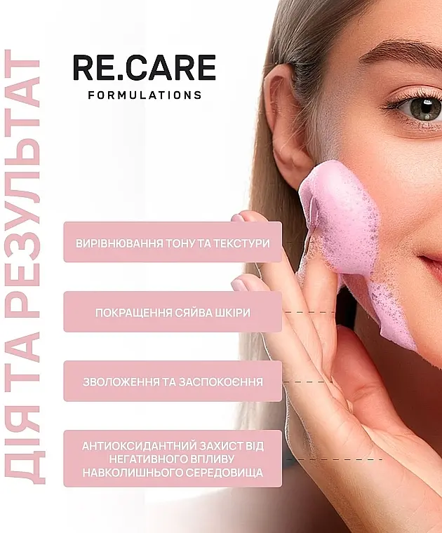 Відлущувальна пінка для обличчя Re.Care Exfoliating Face Foam 150 мл - фото 2