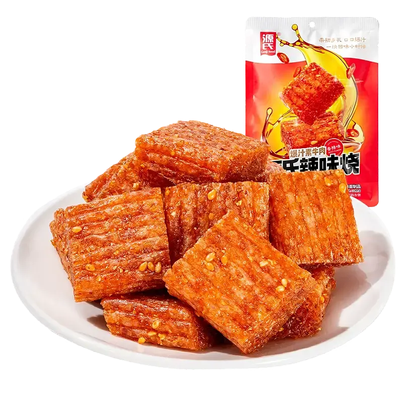 Гострі соєві снеки LaTiao Genji Food Chunk Burn Hot Spicy 72 г - фото 2