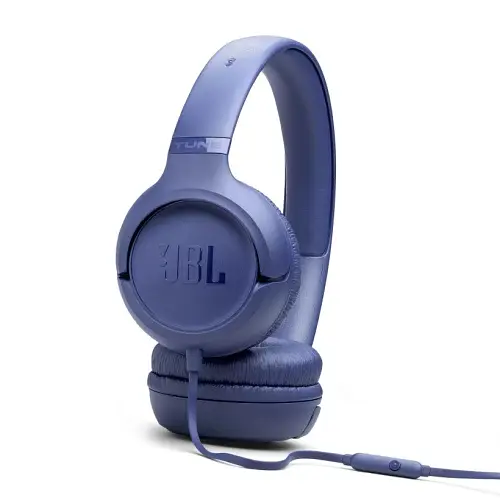 Навушники JBL Tune 530, Blue, 3.5 мм, мікрофон, однокнопковий пульт керування, технологія "Pure Bass", складний дизайн, підтримка Siri та Google Now (JBLT530BLU) - фото 4