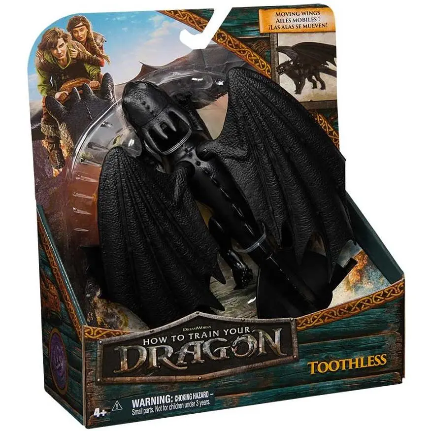 Колекційна фігурка дракона Як приборкати дракона Беззубик з механічною функцією 23 см чорний (SM66661/5909) - фото 6