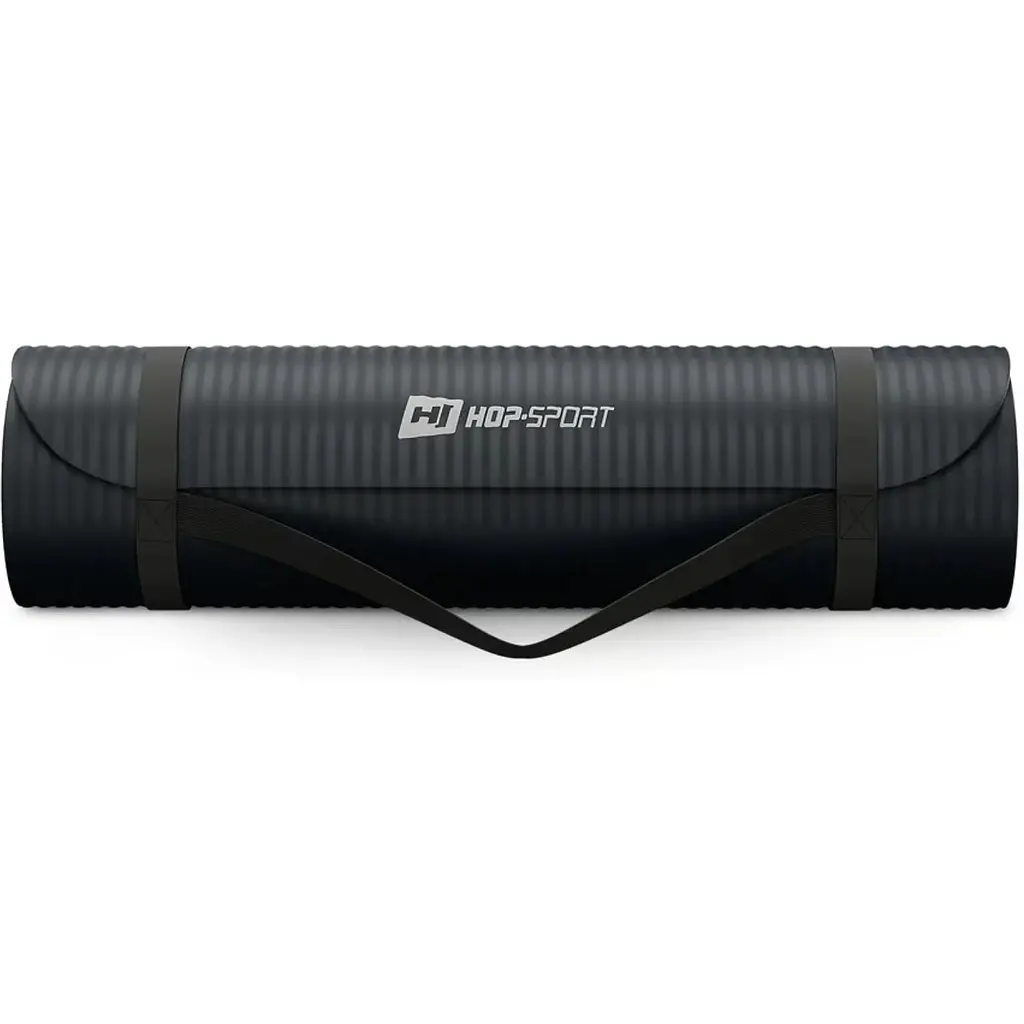 Коврик для йоги Hop-Sport HS-NB010GM NBR 1см черный - фото 8
