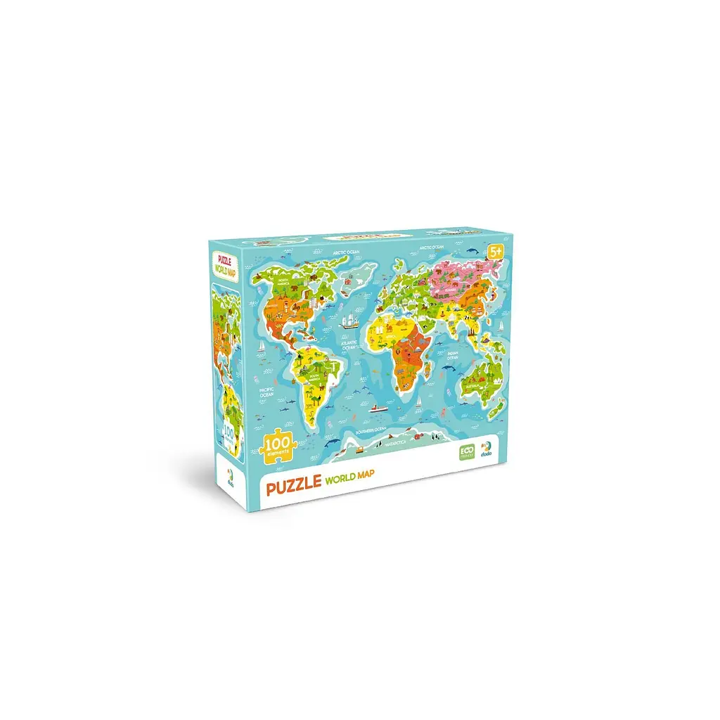 Пазл Мапа світу Dodo 300704 Різнокольоровий shop (4823115913029)