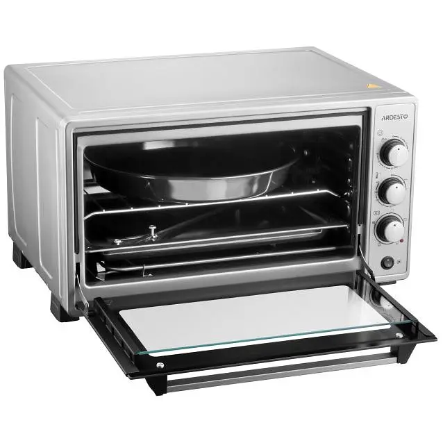 Электропечь Ardesto 1700 Вт, 48 л, таймер, подсвеч., конвекция, вертел, подв.стекло, серый - фото 4
