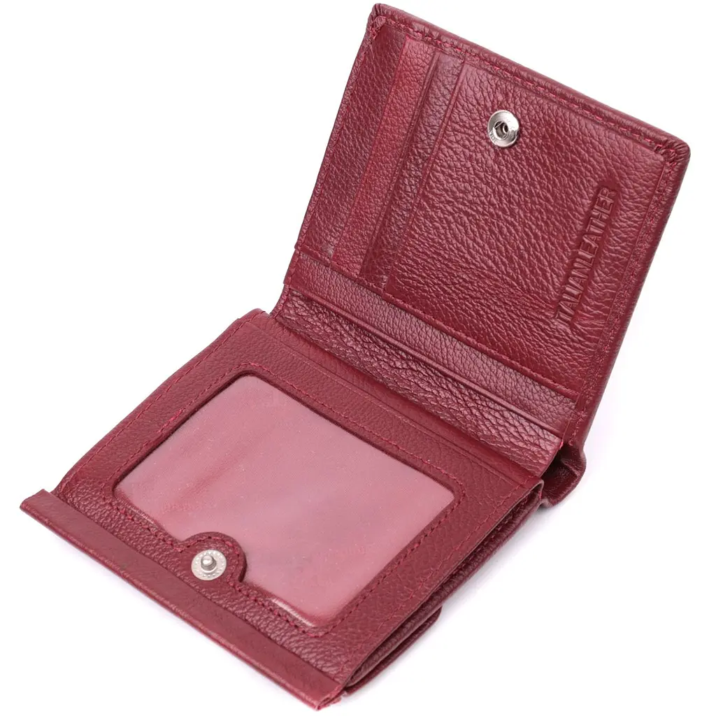 Невеликий жіночий гаманець з монетницею з натуральної шкіри ST Leather 22544 бордовий - фото 9