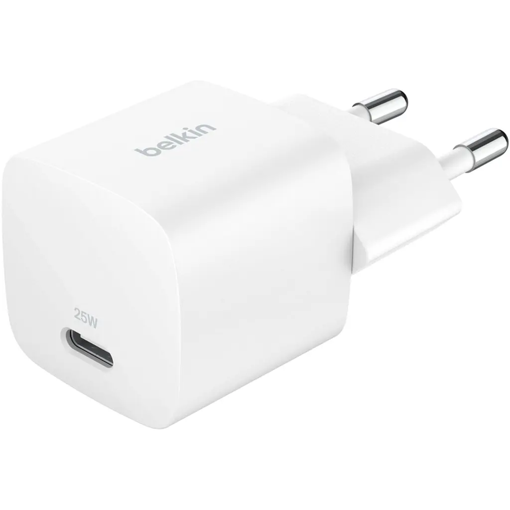 Мережевий зарядний пристрій Belkin 25 W USB-C PD PPS White