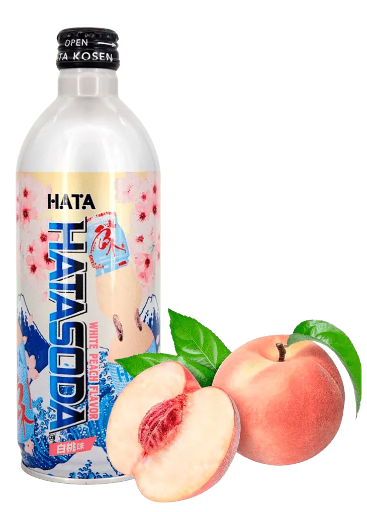 Газований напій Hata Soda Ramune White Peach 500мл - фото 2