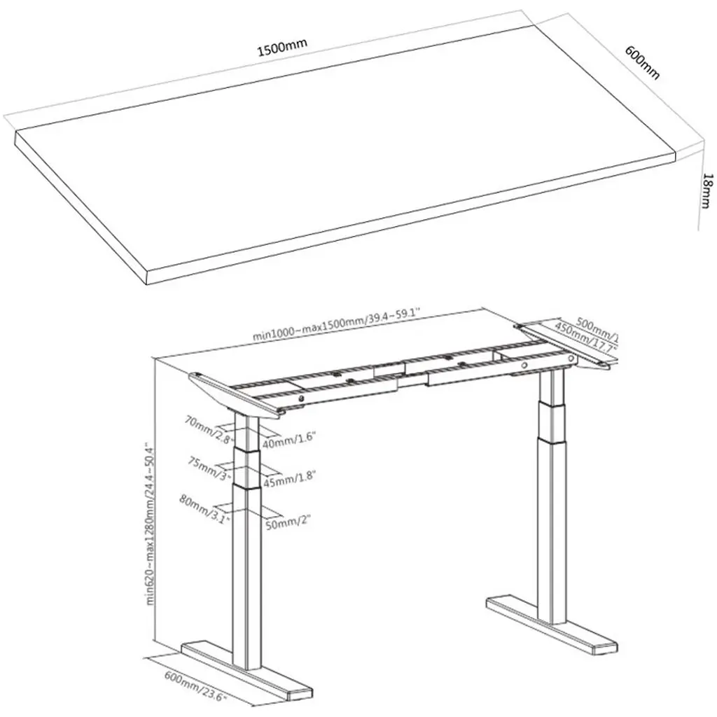 Комп'ютерний стіл 2E CE150WYLOW Motorized Wood Yellow [2E-CE150WYLOW-MOTORIZED] [134836] - фото 6
