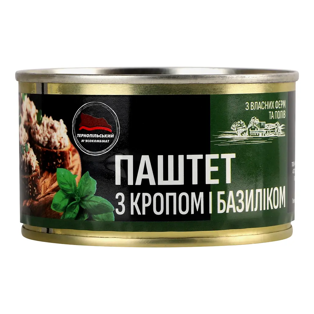 Паштет Тернопольский МК с укропом и базиликом 225 г (963072) - фото 2