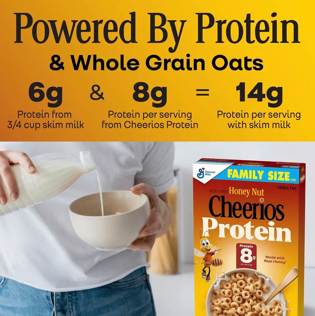 Сухий сніданок General Mills Cheerios Protein Honey Nut 396г - фото 5