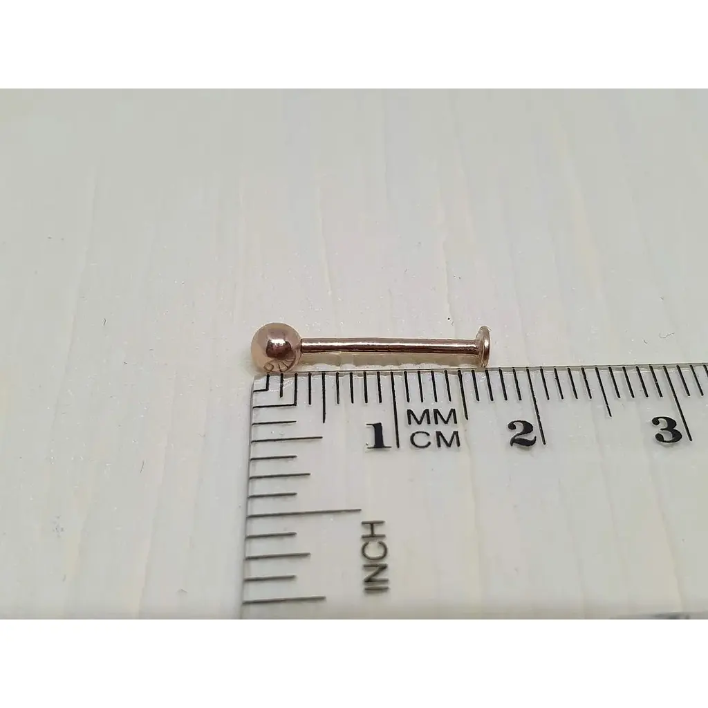 Золота сережка-пирсинг для пірсинга губи Dear. 7008 - фото 3