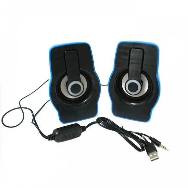 Комп'ютерні колонки акустика 2.0 USB 6 Вт FnT FT-185 сині - фото 2