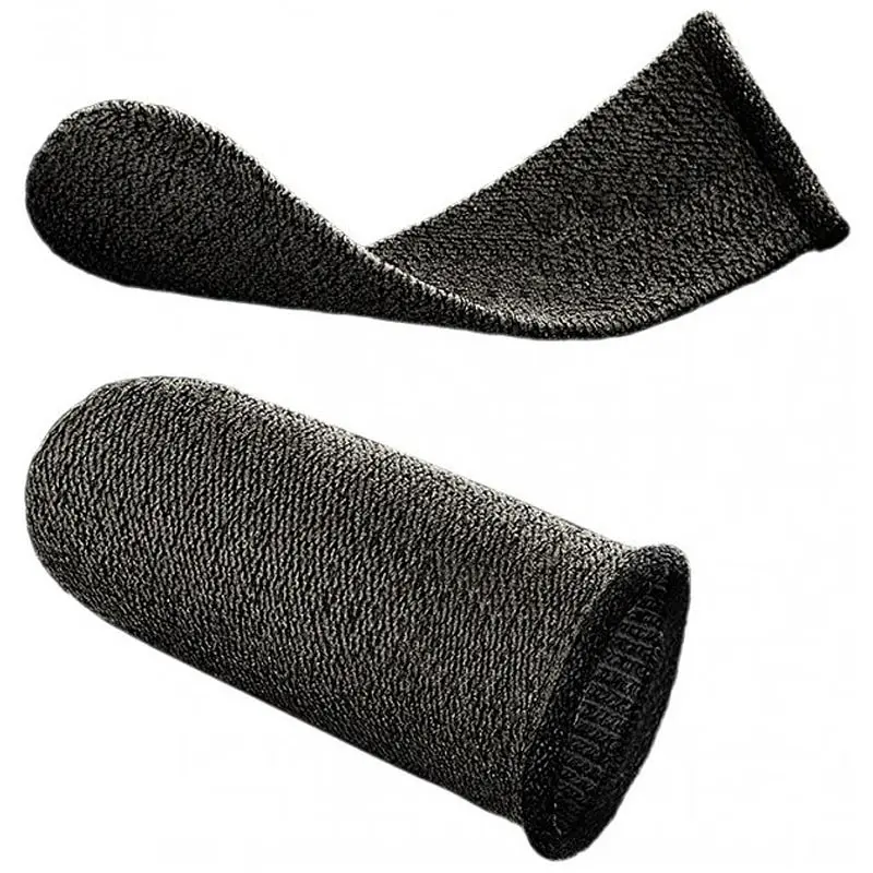 Напальчники игровые Hoco GM4 Phantom Superconducting fiber mobile game finger cots Черный / Серебряный - фото 2