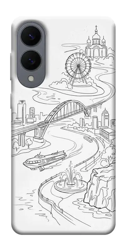 TPU чохол Demsky Dnipro spirit для Samsung Galaxy S25 Edge