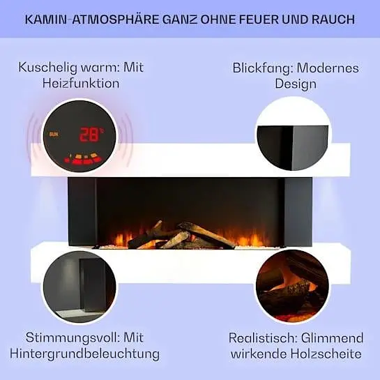 Камин электрический KLARSTEIN Studio Light & Fire 1 (10032725) - фото 6