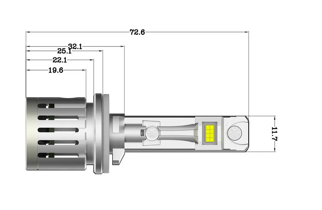 Комплект світлодіодних ламп Infolight F3-Pro H27 30W - фото 2