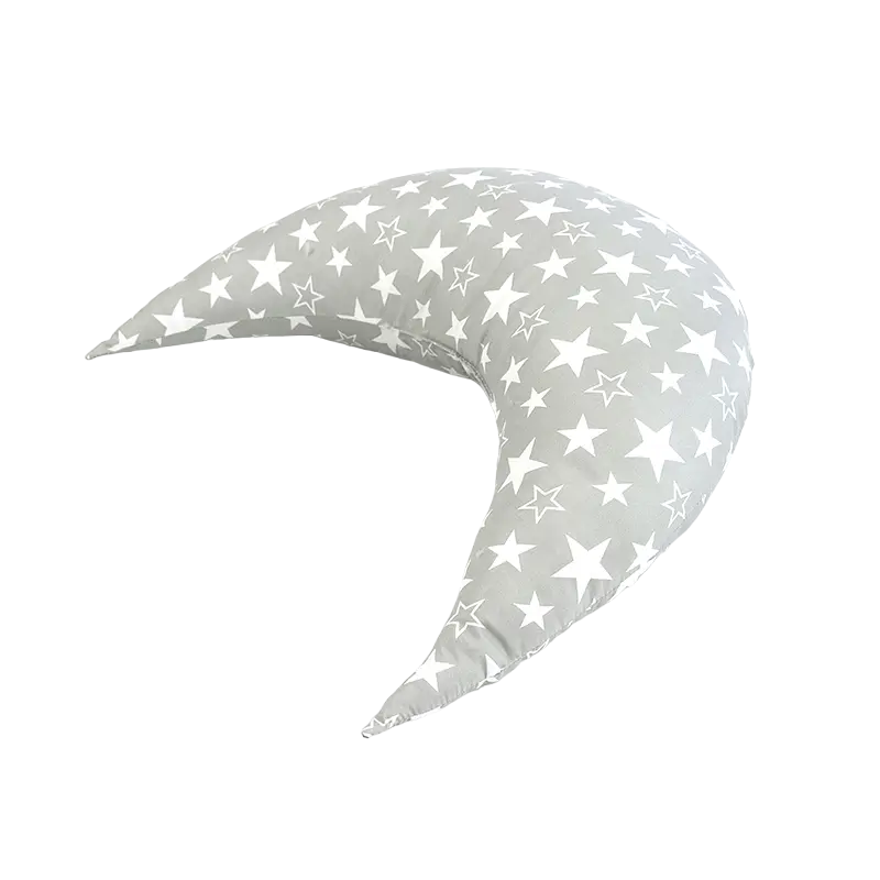 Подушка декоративна Руно Місяць фігурна 45х30 см сіра (312.52_Місяць_Star) - фото 3