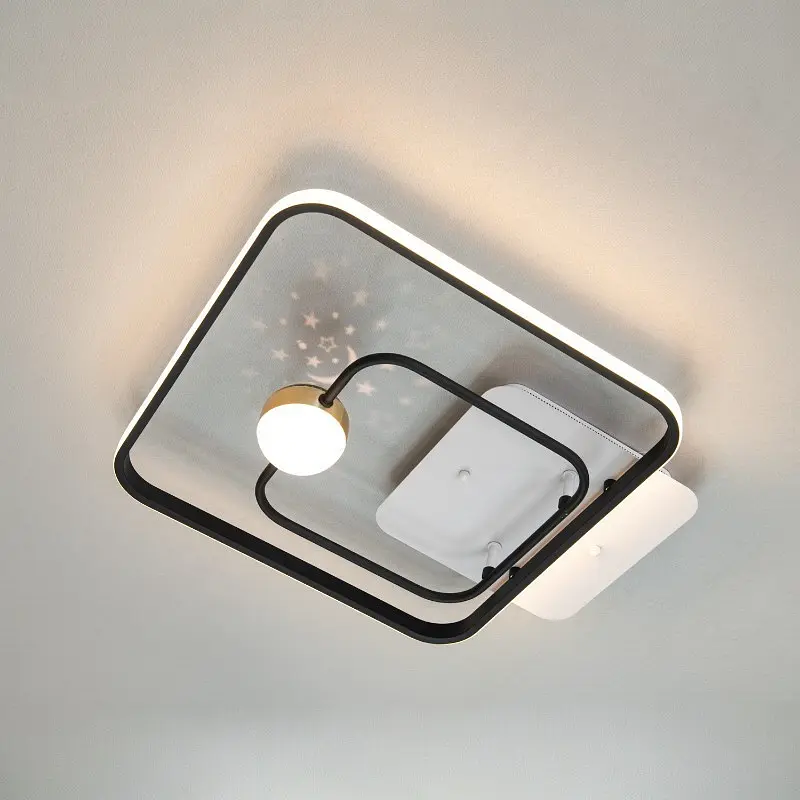 Led люстра з ефектом зоряного неба MX2989-2B WH+BK - фото 5