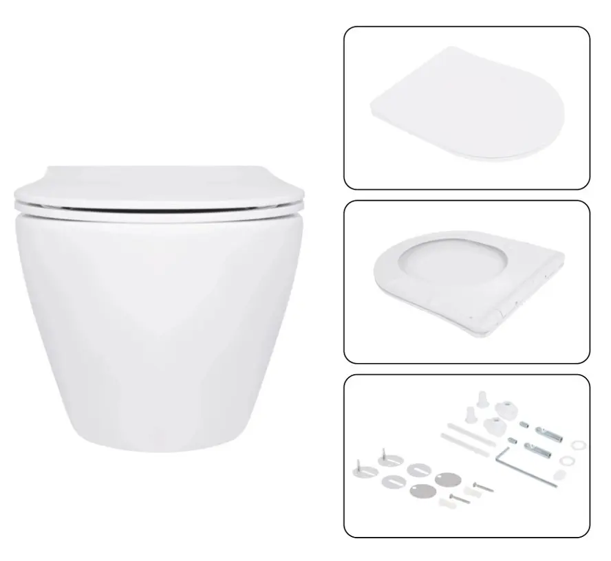 Набір Q-tap Nest 4 в 1 підвісний унітаз Jay Ultra Quiet 520x360x320 + комплект інсталяції QT07335175W48186 - фото 6
