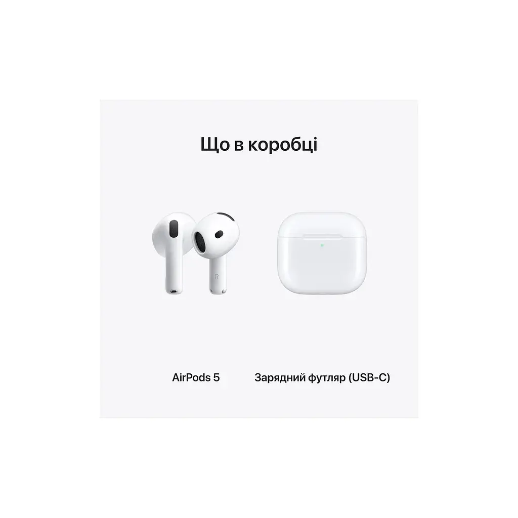 Навушники Apple AirPods 5 (MKFW4ZE/A) - фото 6